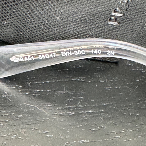 BRAND NEW in BOX Prada Symbole Sunglasses white triangle logo pale gold frame! - Picture 8 of 15